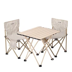 Set tavolo e sedia pieghevole da campeggio
